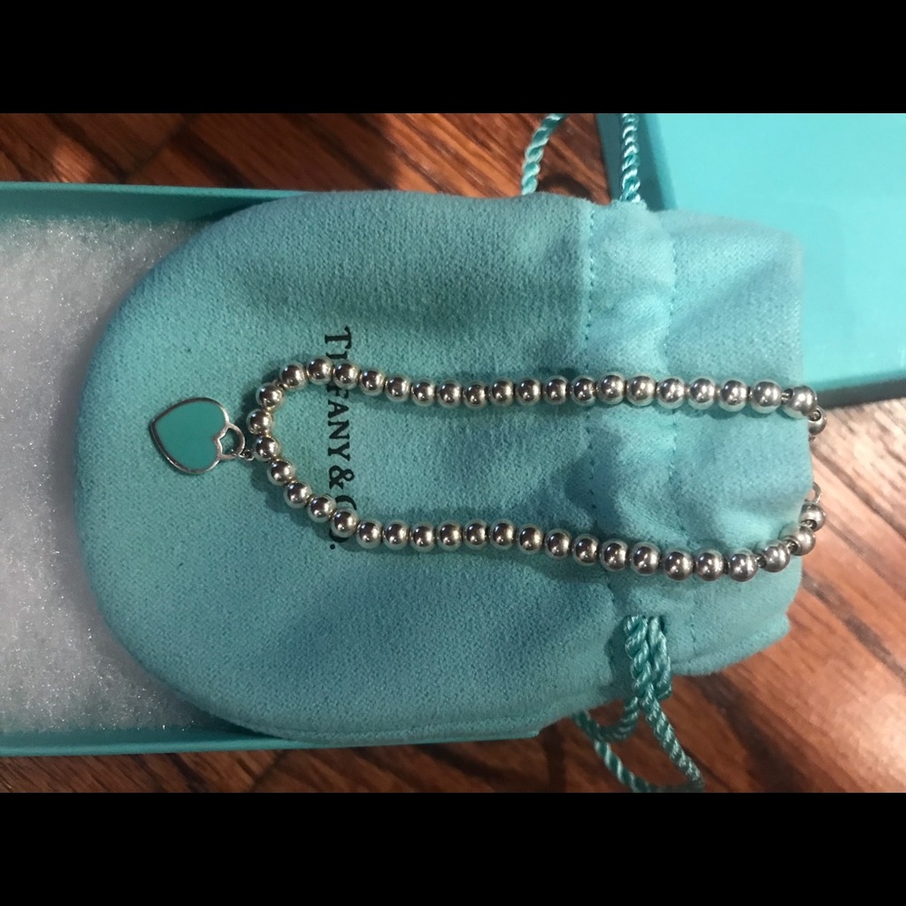 Blue Tiffany & Co. Heart Bracelet